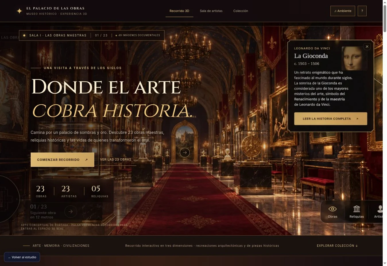 Recorrido del museo virtual El Palacio de las Obras
